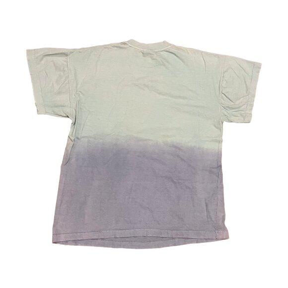 VTG Looney Tunes Bugs Bunny Taz Hip Hop Shirt Mens Large Tie Dye Novel Teez Blue - Picture 2 of 5